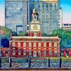 Independence Hall Building In Philadelphia Diamond Painting