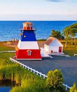 Lighthouses Acadia Diamond Painting