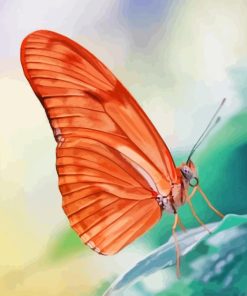 Peach Butterfly Insect Diamond Painting