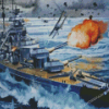 German Battleship Bismarck Diamond Paintings