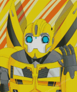 Bumblebee Transformer Illustration Diamond Painting