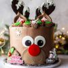 Christmas Reindeer Cake Diamond Painting