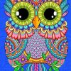 Colorful Mandala Owl Diamond Paintings