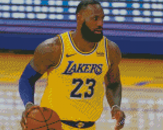 Lebron James Lakers Diamond Paintings