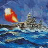 Military Navy Battleship Diamond Paintings