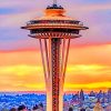 Seattle Needle Space Tower Diamond Painting