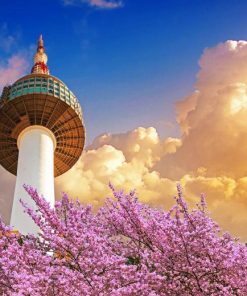 Seoul Namsan Park Tower Diamond Painting