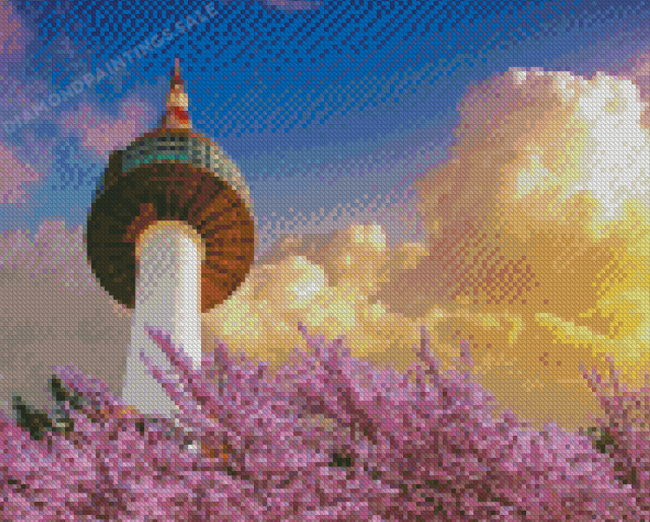 Seoul Namsan Park Tower Diamond Painting