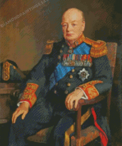 Sir Winston Churchill Diamond Painting