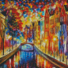 Abstract Amsterdam Canal Diamond Painting