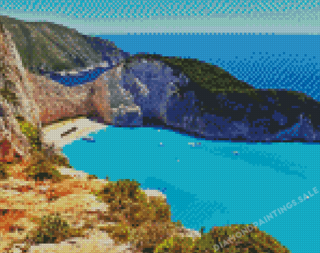 Navagio Zakynthos Landscape Diamond Painting