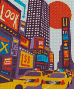 Illustration Times Square Diamond Painting