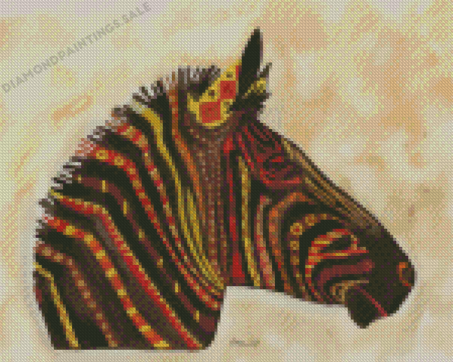 Mandala Zebra Diamond Painting