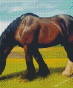 Brown Shire Horse Diamond Painting