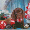 Christmas Puppy Diamond Painting