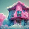Cotton Sweet Candy House Diamond Painting