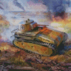 German Tank Diamond Painting