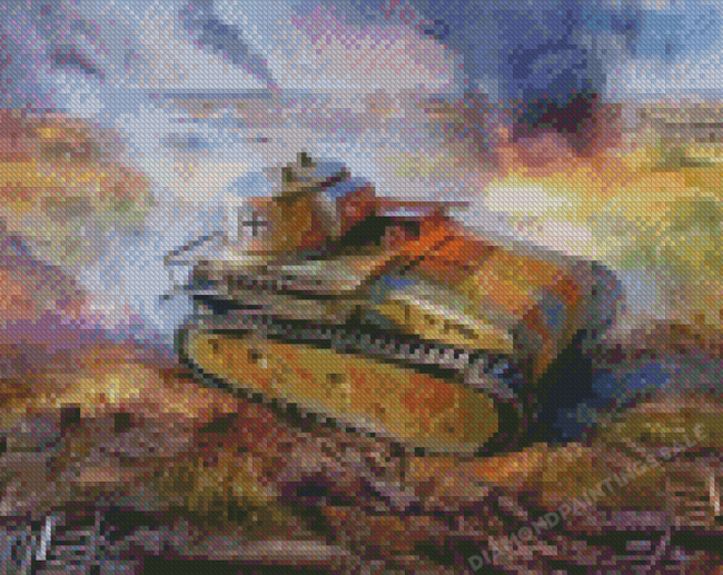 German Tank Diamond Painting