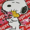 supreme snoopy diamond painting