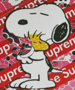 supreme snoopy diamond painting