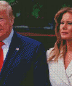 Trump And Milana Diamond Painting