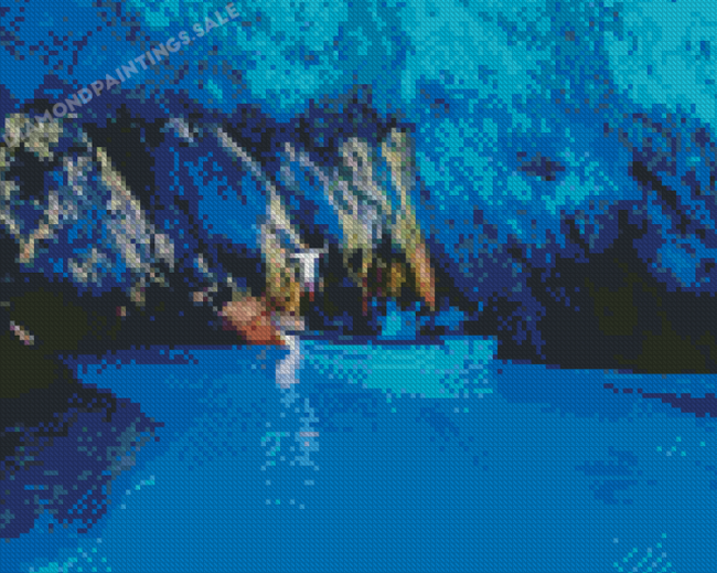 Blue Cave Adriatic Diamond Painting