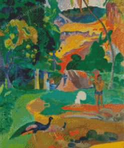 Paul Gauguin Landscape With Peacocks Diamond Painting