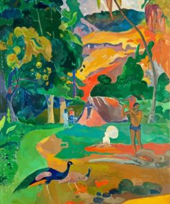 Paul Gauguin Landscape With Peacocks Diamond Painting