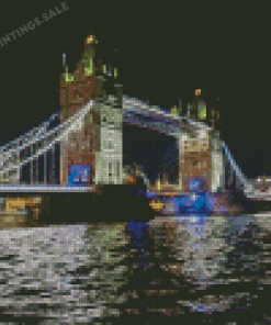 Tower Bridge London At Night Diamond Painting
