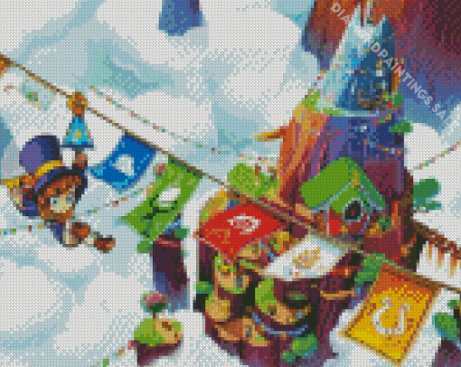 A Hat In Time Game Diamond Painting