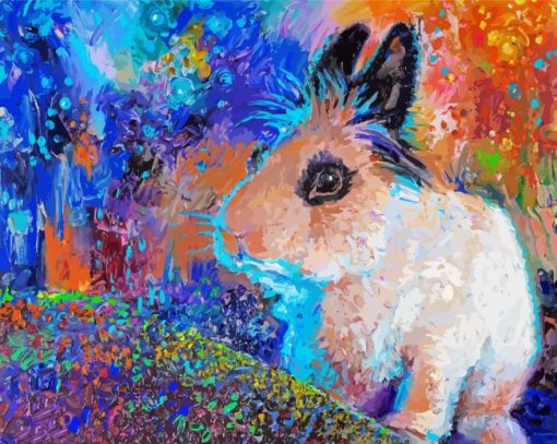 White Guinea Pig Diamond Painting