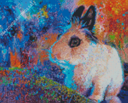 White Guinea Pig Diamond Painting