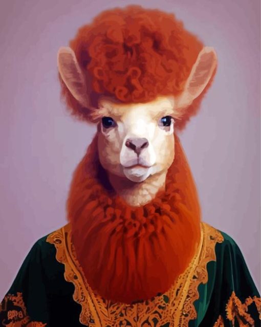 Alpaca Baroques Diamond Painting