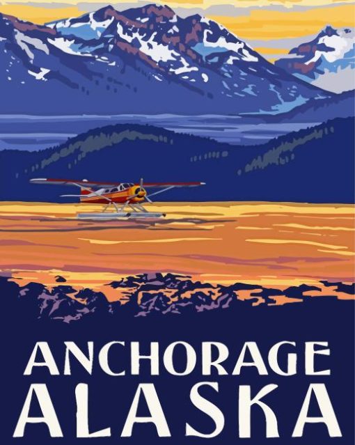 Anchorage Alaska Poster Diamond Painting