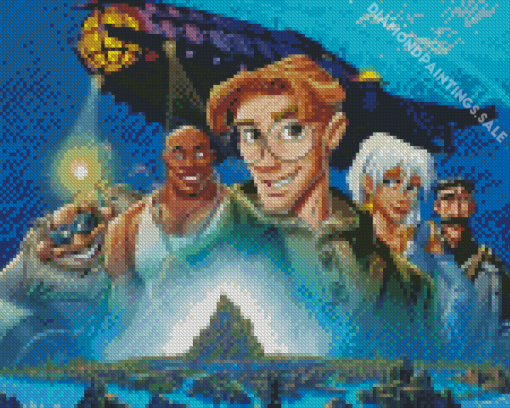 Atlantis The Lost Empire Characters Diamond Painting