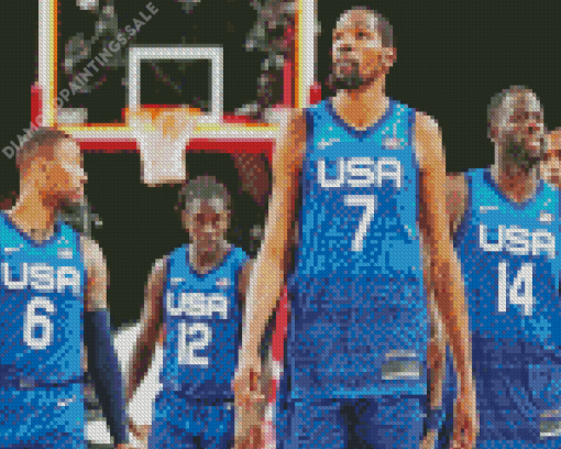 Basketball Team USA Diamond Painting