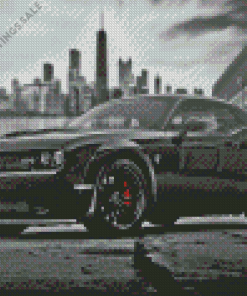 Black And White Hellcat Srt Diamond Painting