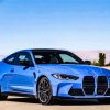 Blue BMW M4 Diamond Painting