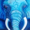 Blue Elephant Diamond Painting