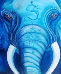 Blue Elephant Diamond Painting