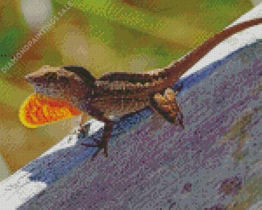 Anole Lizard Reptile Diamond Painting