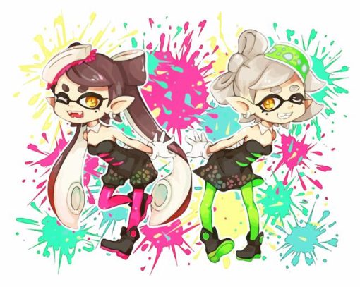 Callie And Marie Splatter Art Diamond Painting