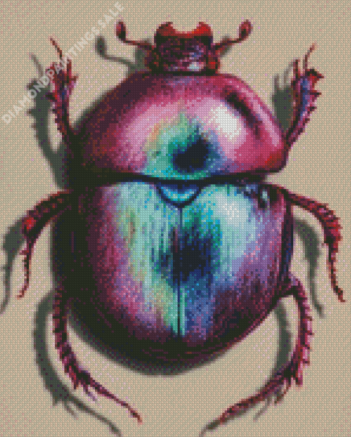 Colorful Scarab Diamond Painting