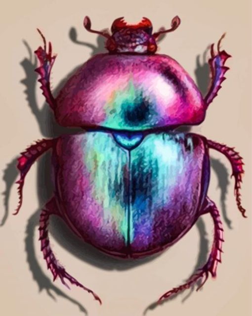 Colorful Scarab Diamond Painting