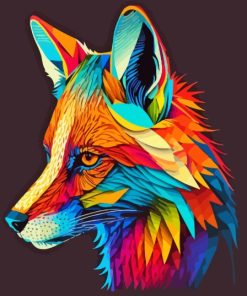 Colourful Fox Diamond Painting