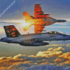 Fa18 Hornet Aircraft Diamond Painting