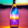 Bottle With Neon Galaxy Diamond Painting