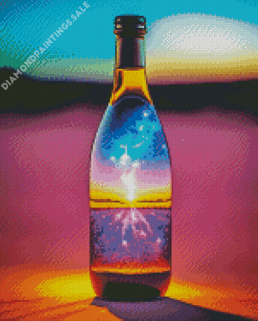 Bottle With Neon Galaxy Diamond Painting