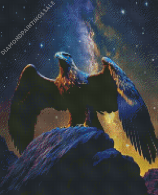 Golden Eagle Diamond Painting