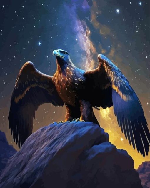 Golden Eagle Diamond Painting